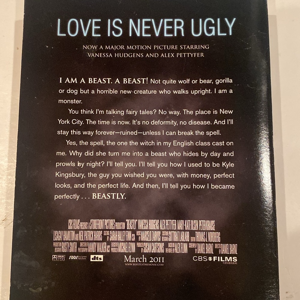 “Beastly,” Paperback - Picture 2 of 2